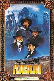 Kris Kristofferson, Willie Nelson, Johnny Cash, and Waylon Jennings in Stagecoach (1986)