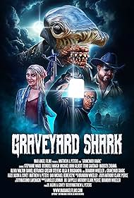 Ryan Santiago, Berndele March, and Stephanie Ward in Graveyard Shark (2024)