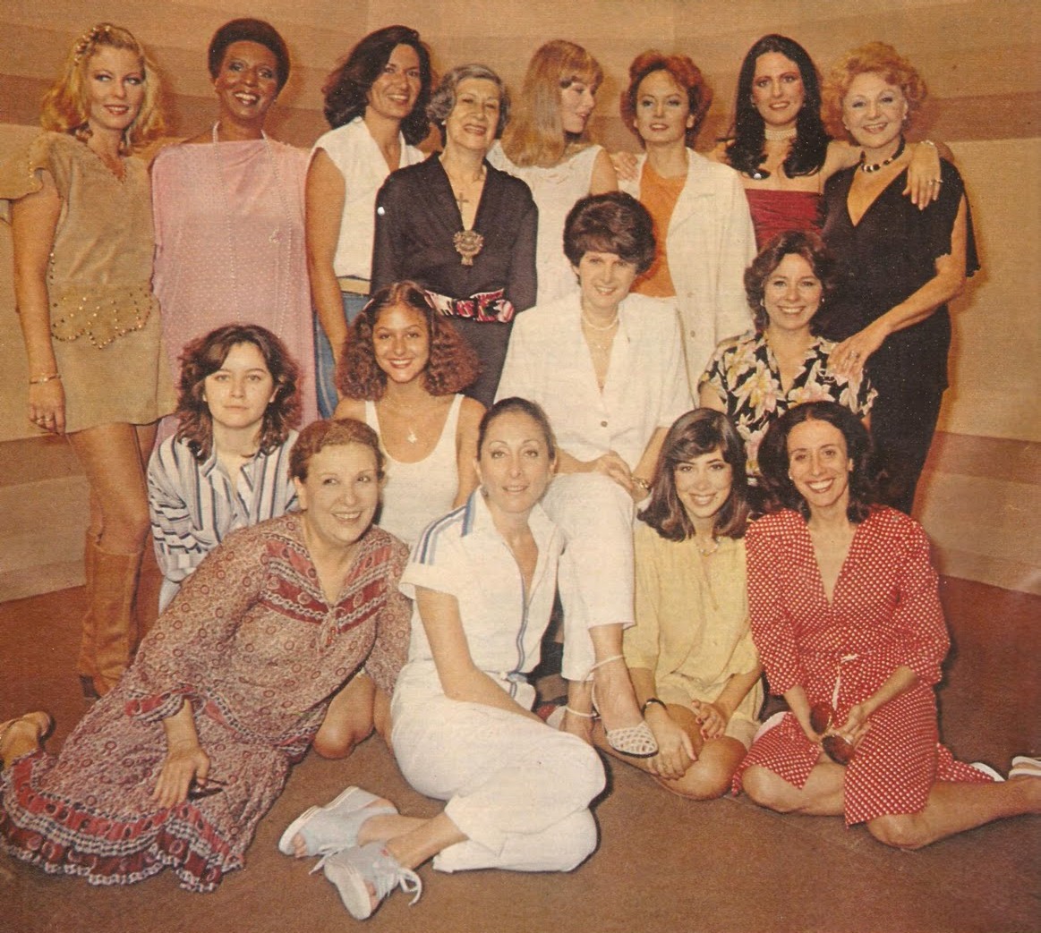 Aracy Balabanian, Yolanda Cardoso, Simone Carvalho, Janete Clair, Sônia Clara, Débora Duarte, Vera Fischer, Joana Fomm, Monique Lafond, Rejane Marques, Tetê Medina, Yara Salles, Jacyra Silva, Eva Todor, Maria Helena Velasco, and Liza Vieira in Coração Alado (1980)