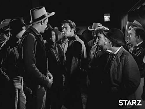 James Arness, Martin Landau, Amanda Blake, Bert Rumsey, Milburn Stone, and Dennis Weaver in Gunsmoke (1955)