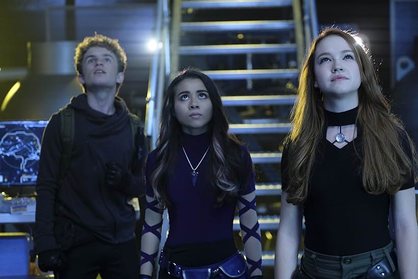 Sean Giambrone, Ciara Riley Wilson, and Sadie Stanley in Kim Possible (2019)