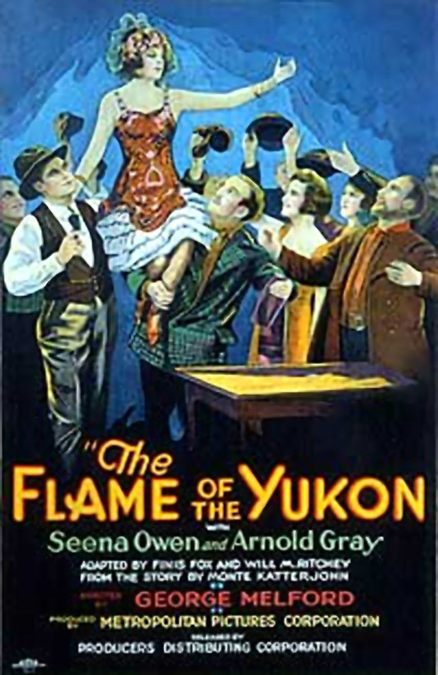 Matthew Betz, Arnold Gray, Jack McDonald, and Seena Owen in The Flame of the Yukon (1926)