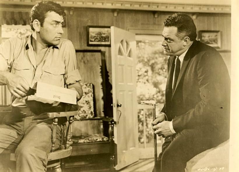 Raymond Burr and Ken Scott in Desire in the Dust (1960)