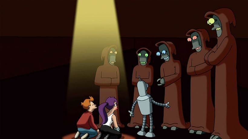 Katey Sagal, Maurice LaMarche, John DiMaggio, David Herman, and Billy West in Futurama (1999)