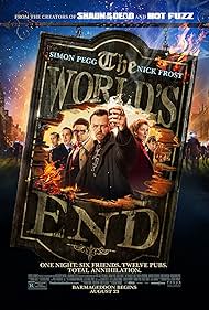 Paddy Considine, Martin Freeman, Nick Frost, Eddie Marsan, Simon Pegg, and Rosamund Pike in The World's End (2013)