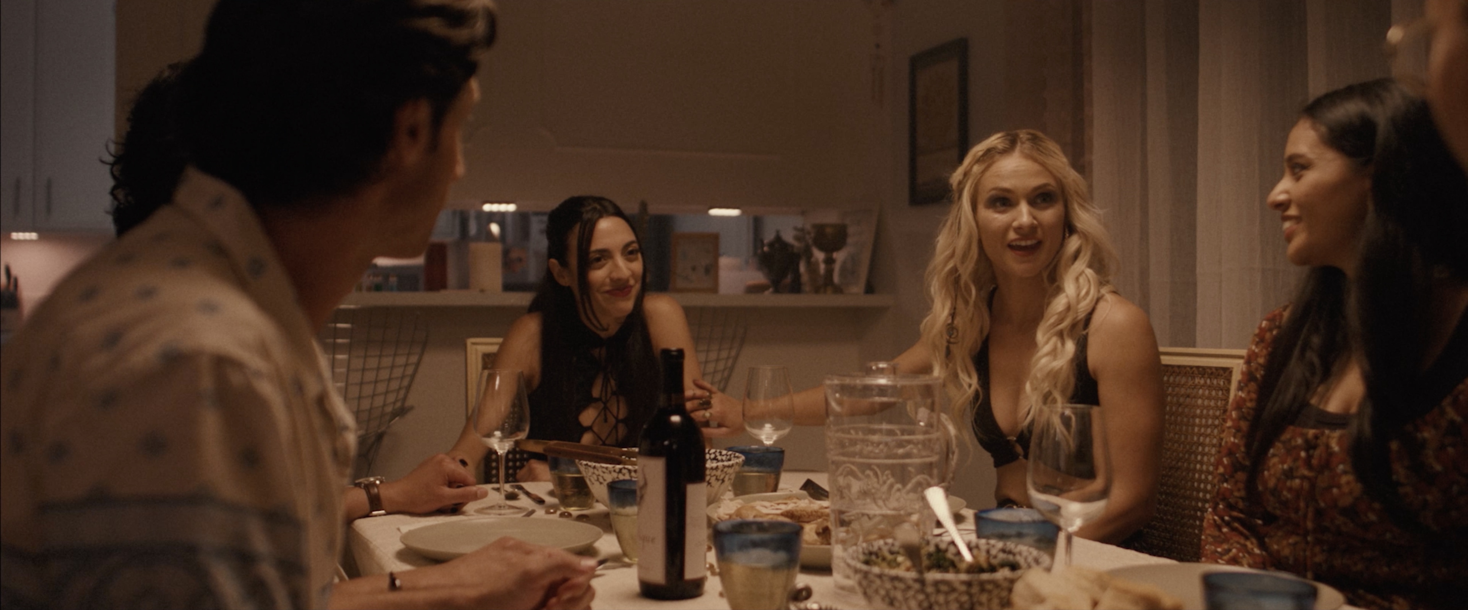 Cass Huckabay, Gage Robinson, Alyssa Tortomasi, and Ashwini Ganpule in Stupid Games (2024)