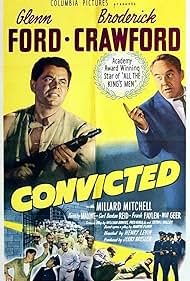 Glenn Ford and Broderick Crawford in Condannato (1950)