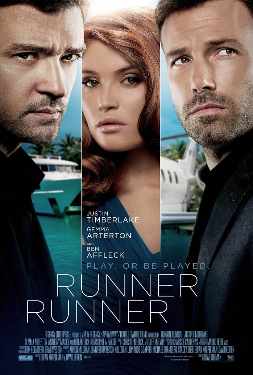 Ben Affleck, Justin Timberlake, and Gemma Arterton in Runner Runner (2013)