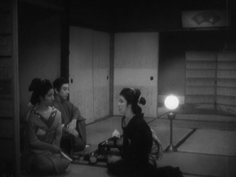 Nobuko Fushimi, Kikuko Hanaoka, and Shôtarô Hanayagi in The Story of the Last Chrysanthemum (1939)