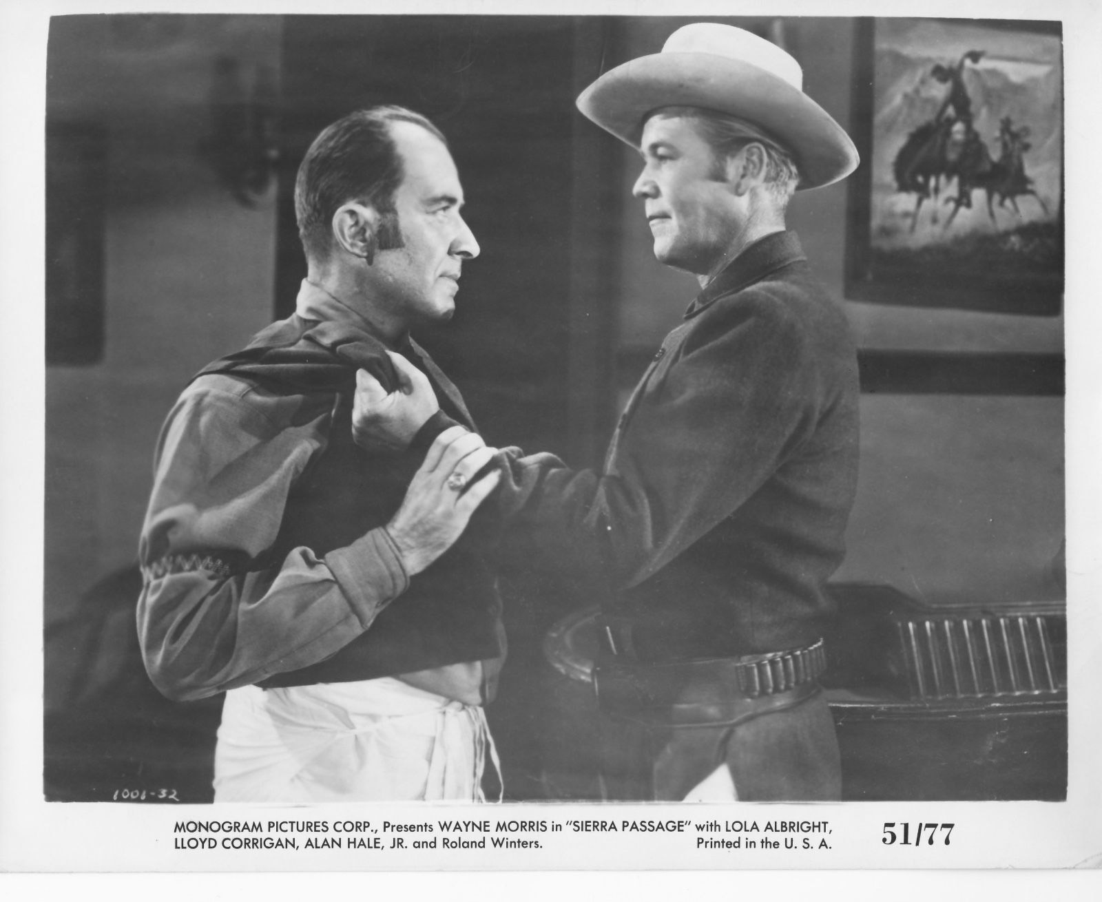 Paul Bryar and Wayne Morris in Sierra Passage (1950)