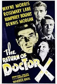 Humphrey Bogart, Rosemary Lane, Dennis Morgan, and Wayne Morris in The Return of Doctor X (1939)