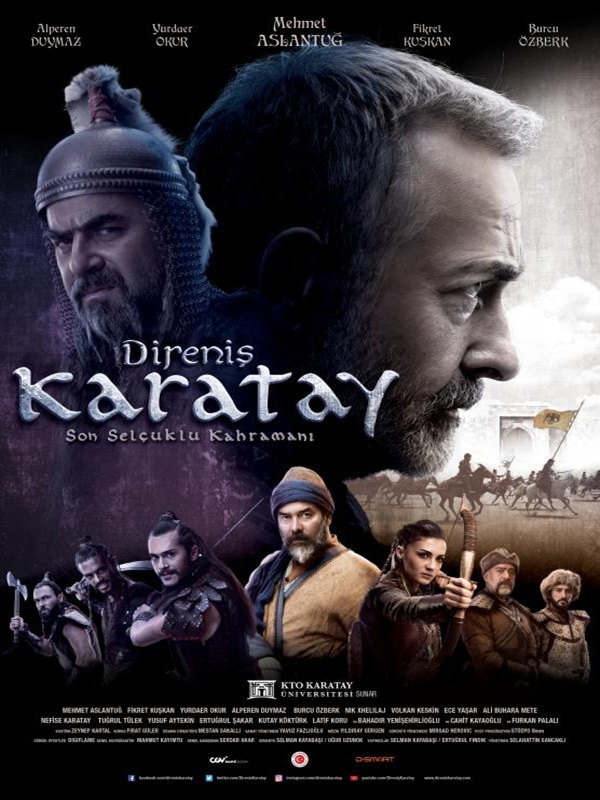 Mehmet Aslantug, Fikret Kuskan, Yurdaer Okur, Burcu Özberk, and Alperen Duymaz in Direnis Karatay (2018)