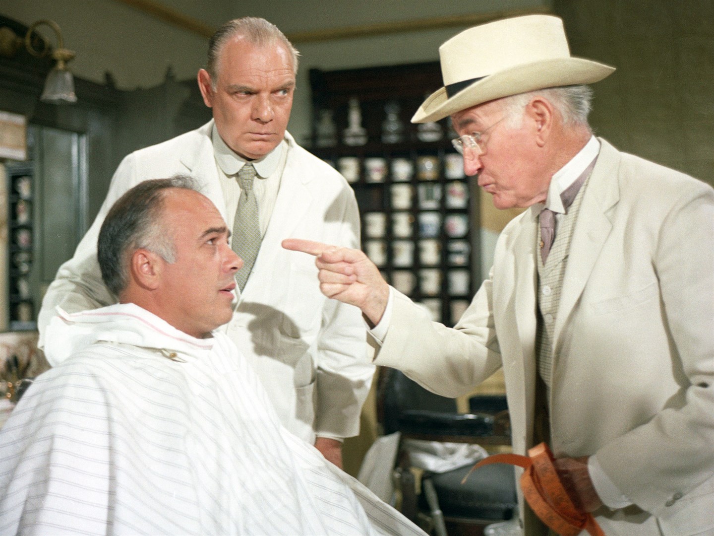 Donald Crisp and Edward Platt in Pollyanna (1960)