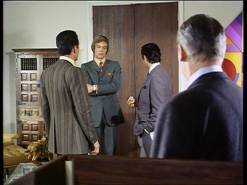 Peter J. Elliott, Michael Gothard, Anthony Marlowe, and Kieron Moore in My Partner the Ghost (1969)