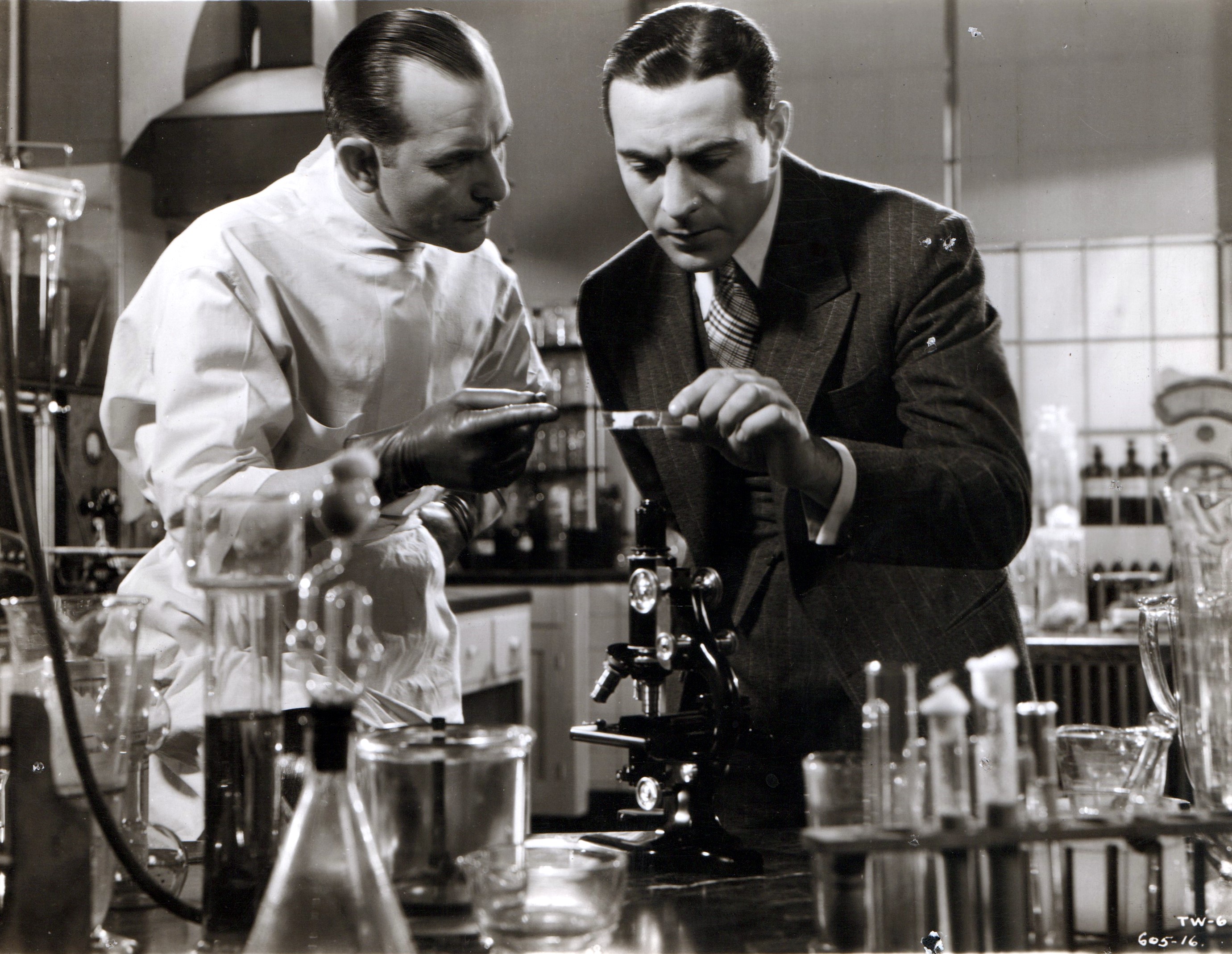 Ricardo Cortez and Louis Natheaux in Thirteen Women (1932)