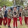 Andrew Daddo, Barry Hall, Merv Hughes, Chrissie Swan, Leisel Jones, Laura Dundovic, Lauren Brant, Anna Dragoo, Joel Creasey, and Tim Robards in I'm a Celebrity, Get Me Out of Here! (2015)