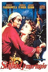 Maureen O'Hara and Douglas Fairbanks Jr. in Sinbad il marinaio (1947)