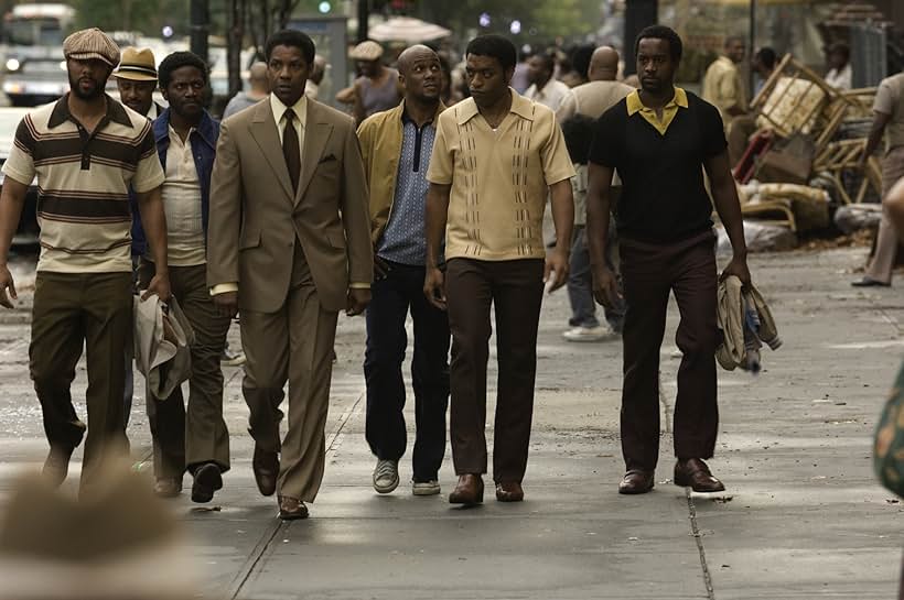 Denzel Washington, Chiwetel Ejiofor, and Common in American Gangster (2007)