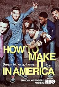 Luis Guzmán, Victor Rasuk, Eddie Kaye Thomas, Bryan Greenberg, Lake Bell, and Kid Cudi in How to Make It in America (2010)