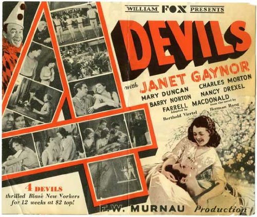 Nancy Drexel, Mary Duncan, Janet Gaynor, J. Farrell MacDonald, Charles Morton, and Barry Norton in 4 Devils (1928)