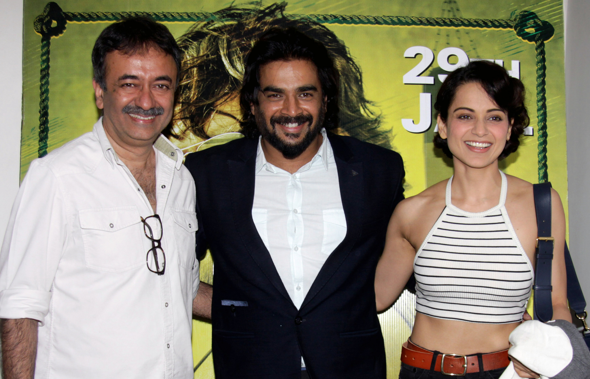 Rajkumar Hirani, Madhavan, and Kangana Ranaut