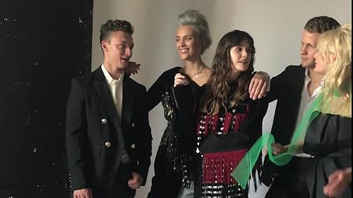 BTS of the Harper's Bazaar editorial shoot with Harrison Osterfield