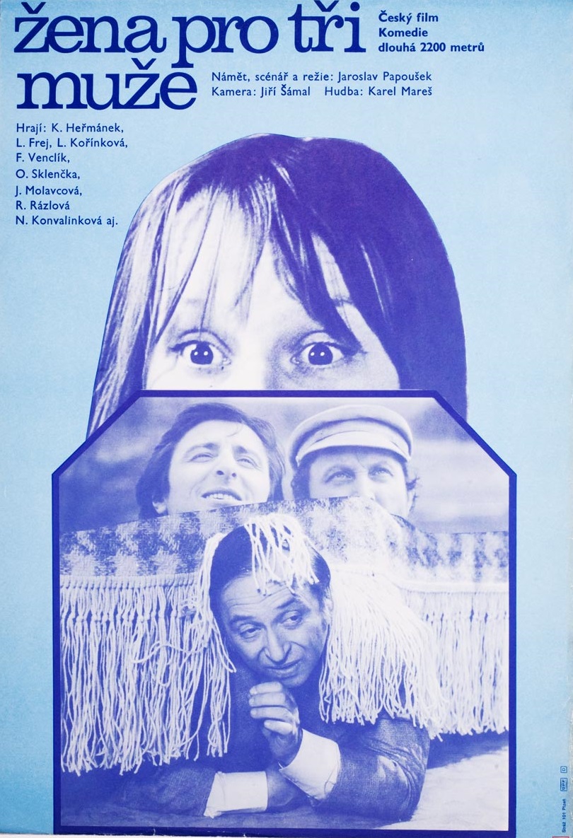 Ladislav Frej, Karel Hermánek, Lenka Korínková, and Viktor Maurer in Zena pro tri muze (1979)