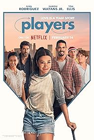 Tom Ellis, Damon Wayans Jr., Augustus Prew, Joel Courtney, Gina Rodriguez, and Liza Koshy in Players (2024)