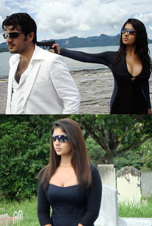 Ajith Kumar and Nayanthara in Billa (2007)