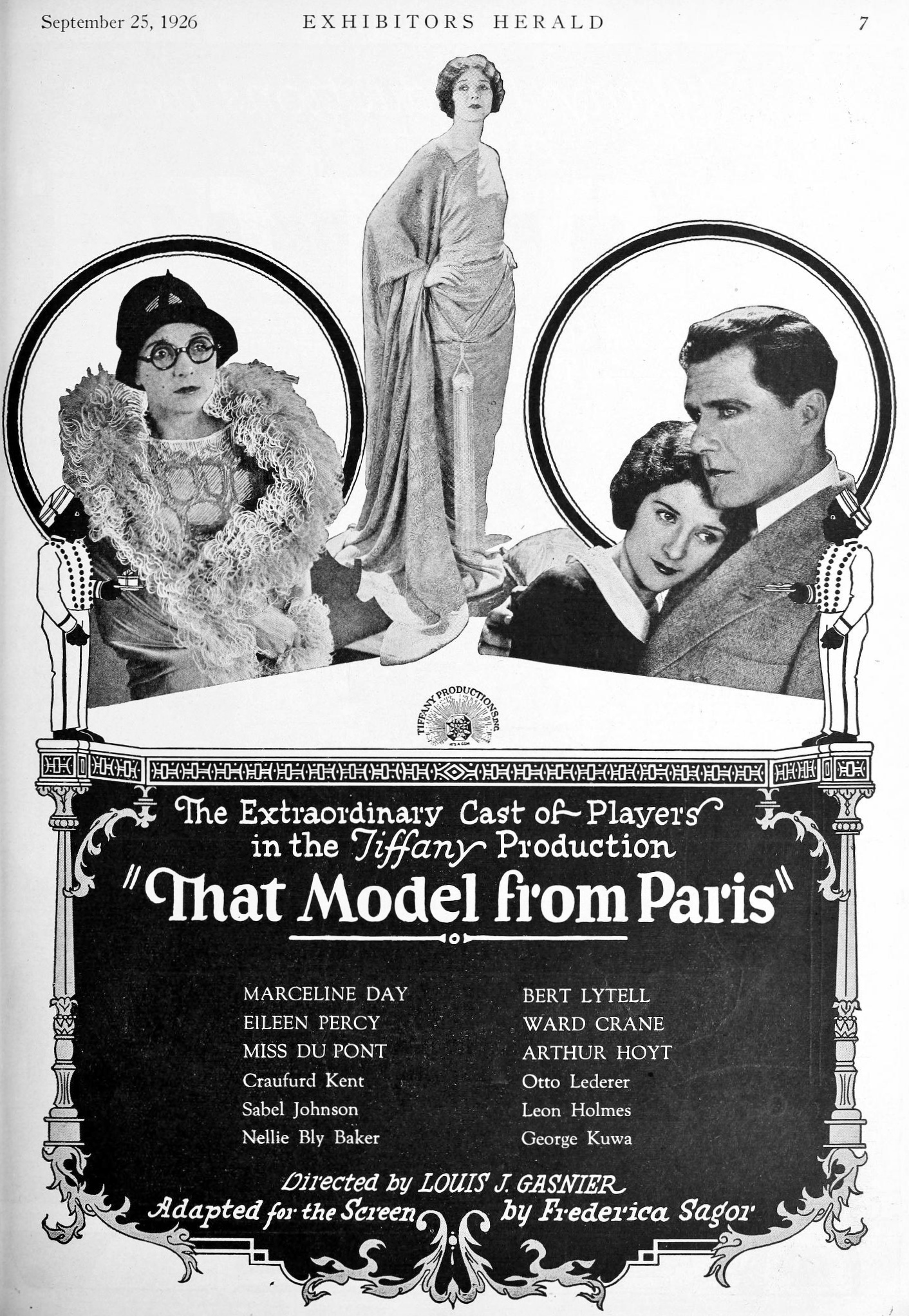 Marceline Day and Bert Lytell in That Model from Paris (1926)