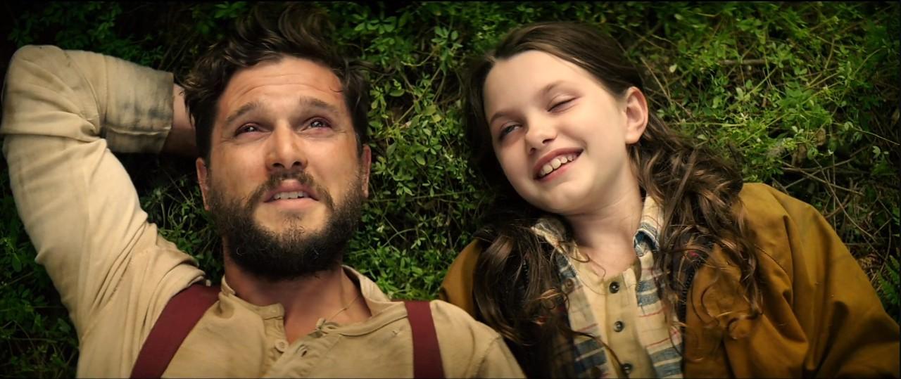 Caoilinn Springall and Kit Harington in The Beast Within (2024)