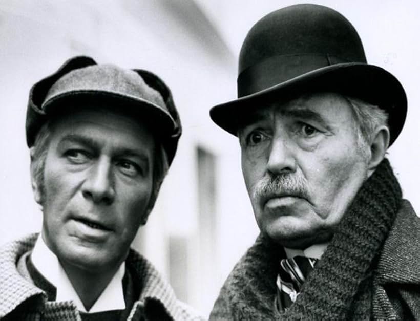 James Mason and Christopher Plummer in Murder by Decree (1979)