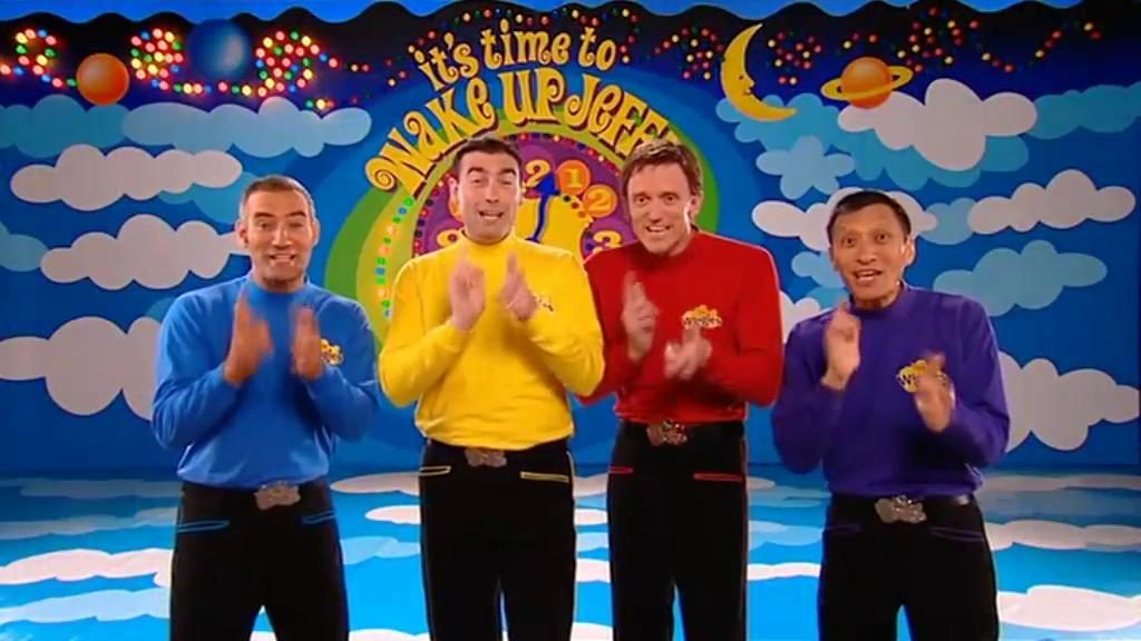 Murray Cook, Jeff Fatt, Anthony Field, and Greg Page in The Wiggles: Wiggle Around the Clock (2006)