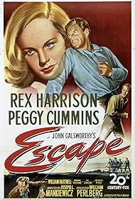 Rex Harrison and Peggy Cummins in Escape (1948)