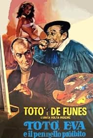 Louis de Funès, Abbe Lane, and Totò in Totò, Eva e il pennello proibito (1959)