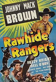 Johnny Mack Brown, Fuzzy Knight, and Nell O'Day in Rawhide Rangers (1941)