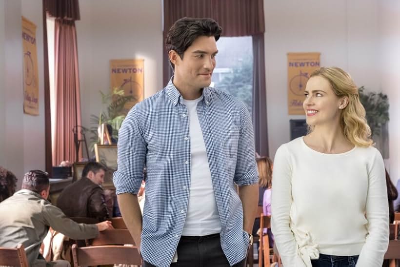 Amanda Schull and Peter Porte in Love, Once and Always (2018)