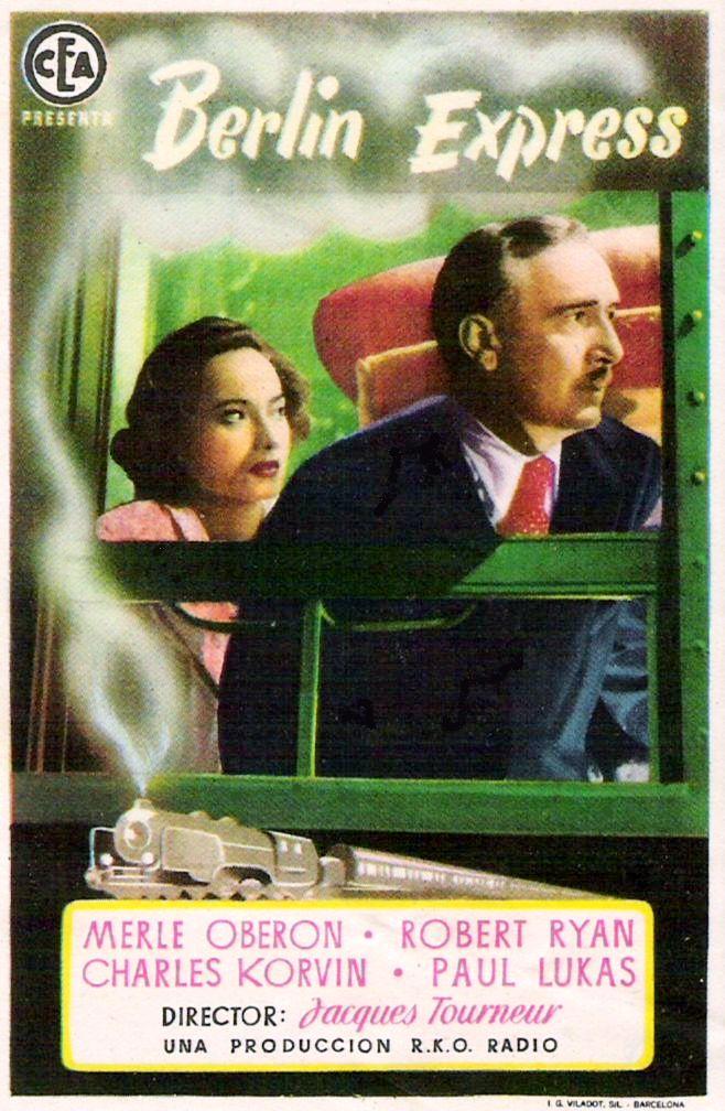 Paul Lukas and Merle Oberon in Berlin Express (1948)