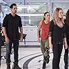 Paige Turco, Eliza Taylor, Sachin Sahel, Jarod Joseph, and Lindsey Morgan in The 100 (2014)