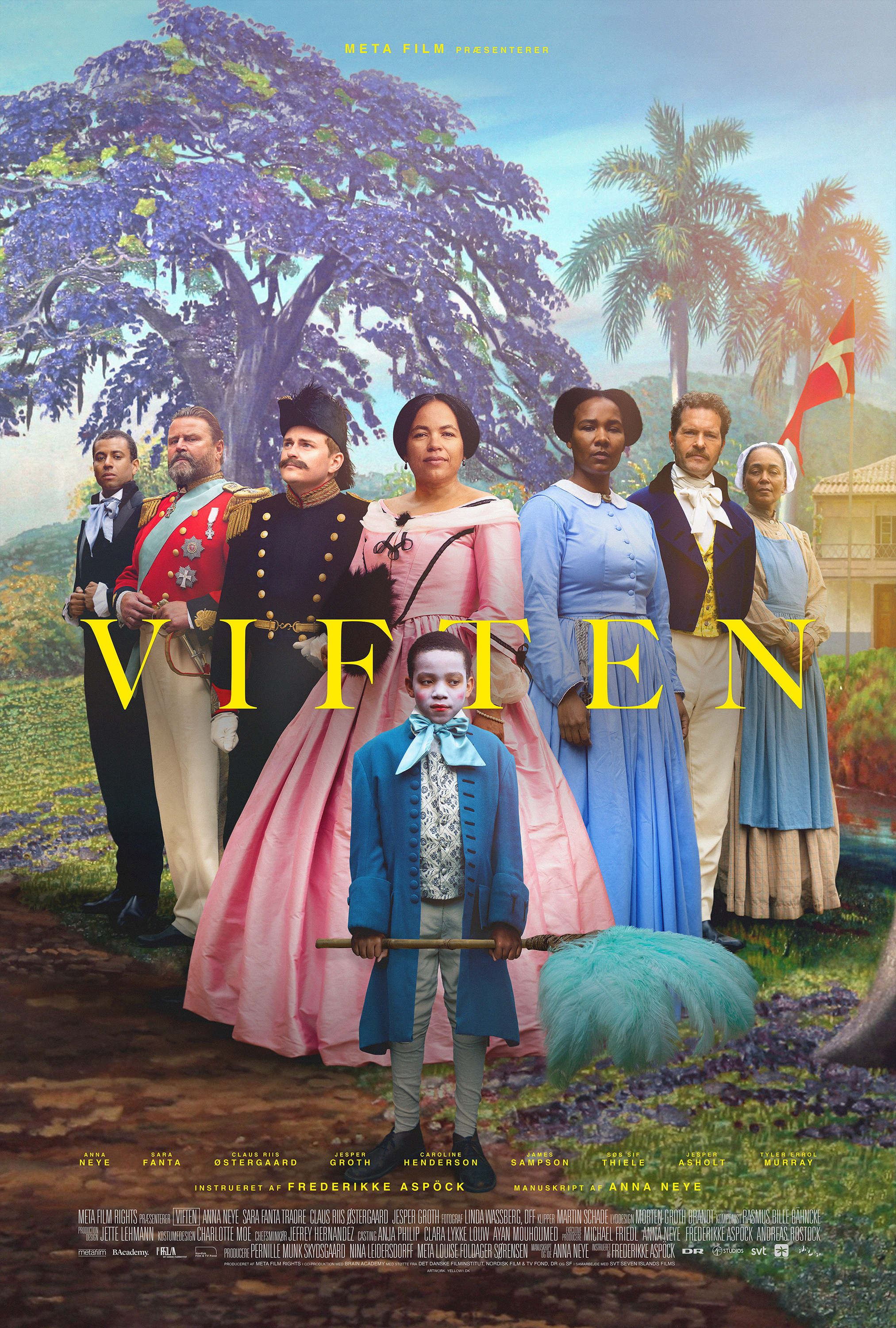 Peter Gantzler, Caroline Henderson, Claus Riis Østergaard, Sara Fanta Traore, Christopher Læssø, Tyler Errol Murray, Anna Neye, and Jesper Groth in Empire (2023)