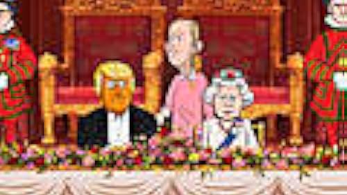 Inside Cartoon Trump’s Royal Dinner with the Queen