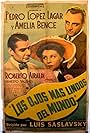 Roberto Airaldi, Amelia Bence, and Pedro López Lagar in Los ojos más lindos del mundo (1943)