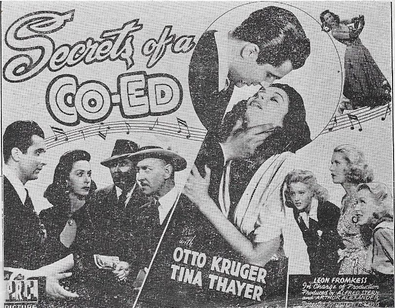 Marcia Mae Jones, Patricia Knox, Otto Kruger, Geraldine Spreckels, Tina Thayer, Rick Vallin, and Herb Vigran in Secrets of a Co-Ed (1942)