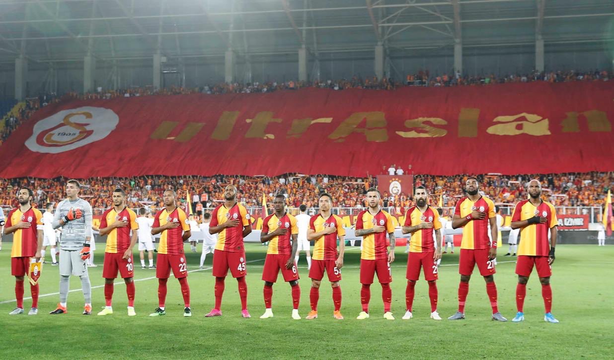 Galatasaray S.K., Christian Luyindama, Mariano Ferreira Filho, Marcão, Jean Michael Seri, Ryan Babel, Yuto Nagatomo, Fernando Muslera, Selcuk Inan, Jimmy Durmaz, and Younès Belhanda