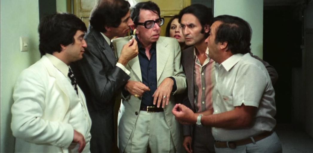 Makis Demiris, Takis Miliadis, Sotiris Moustakas, Antonis Papadopoulos, Thanos Papadopoulos, and Aristea Veanou in I nona (1981)