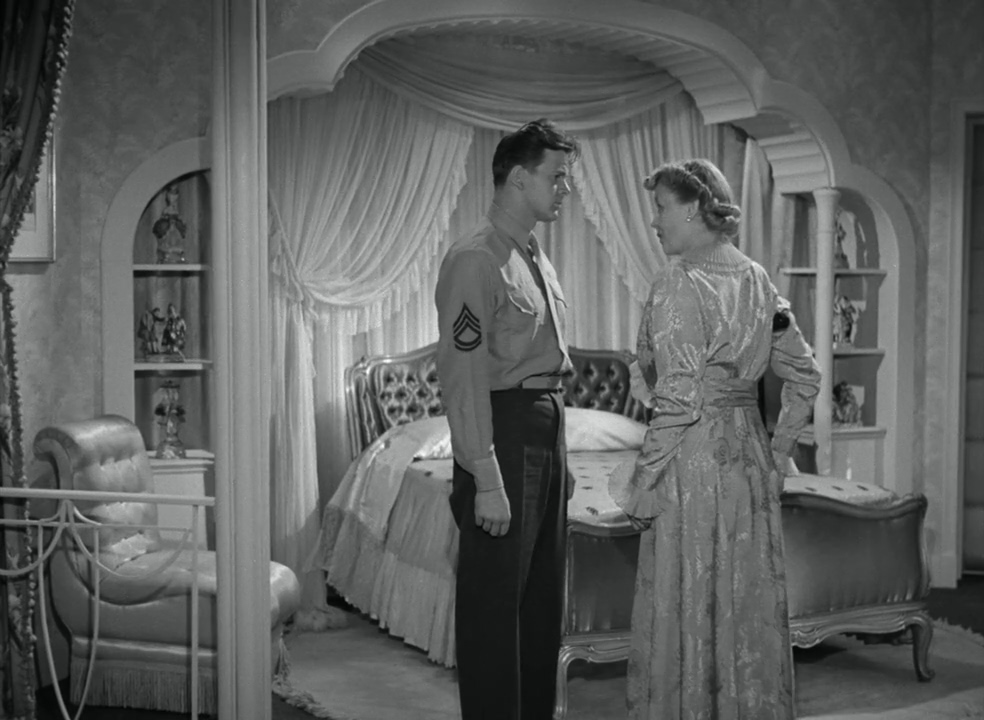 William Terry and Helene Thimig in Strangers in the Night (1944)