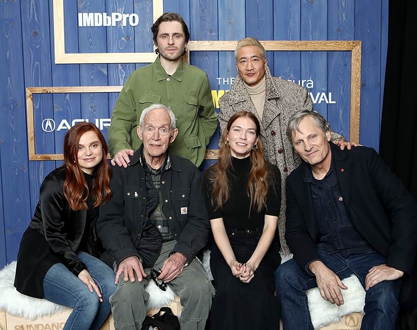 Lance Henriksen, Viggo Mortensen, Terry Chen, Sverrir Gudnason, Bracken Burns, and Hannah Gross at an event for The IMDb Studio at Acura Festival Village (2020)