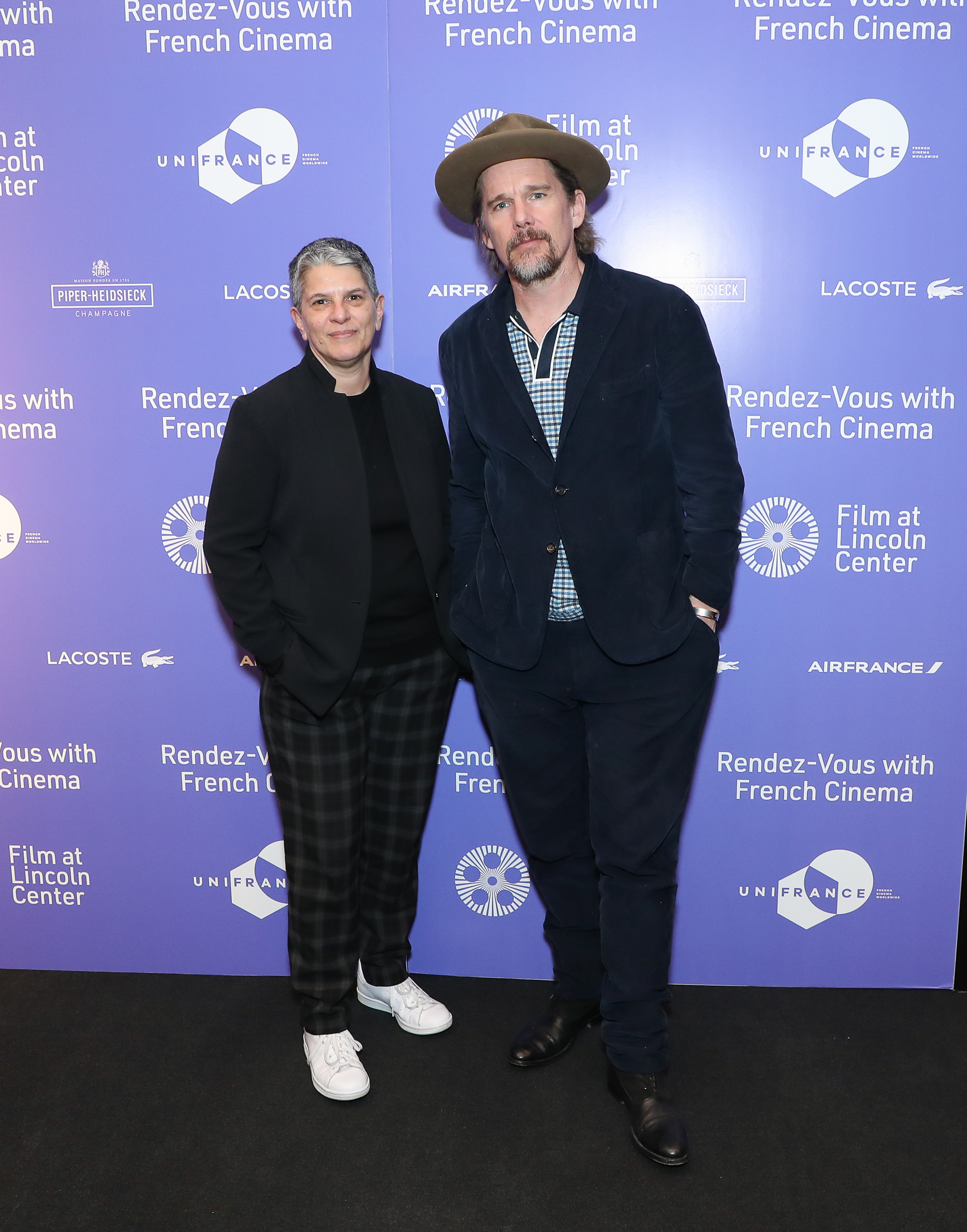 Ethan Hawke and Arturo Holmes at an event for The Truth (2019)