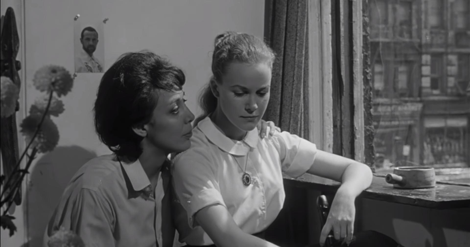 Melinda Cordell and Sunja Svensen in Greenwich Village Story (1963)