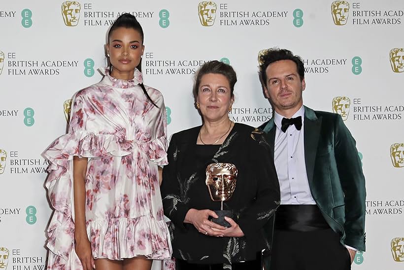 Jacqueline Durran, Andrew Scott, and Ella Balinska at an event for EE British Academy Film Awards (2020)